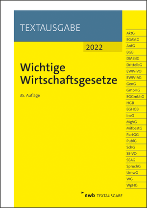 ISBN 9783482672552: Wichtige Wirtschaftsgesetze