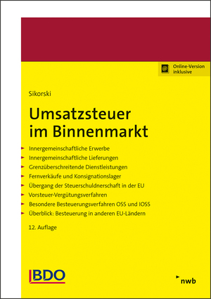 ISBN 9783482679629: Umsatzsteuer im Binnenmarkt