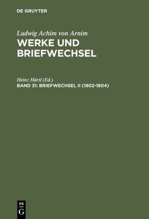 ISBN 9783484156319: Briefwechsel II (1802-1804)