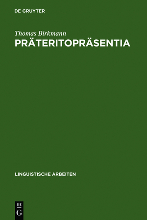 ISBN 9783484301887: Präteritopräsentia - morphologische Entwicklungen einer Sonderklasse in den altgermanischen Sprachen