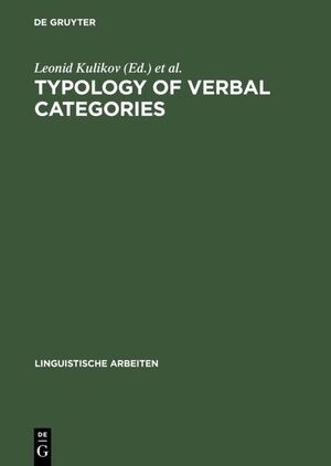 ISBN 9783484303829: Typology of Verbal Categories