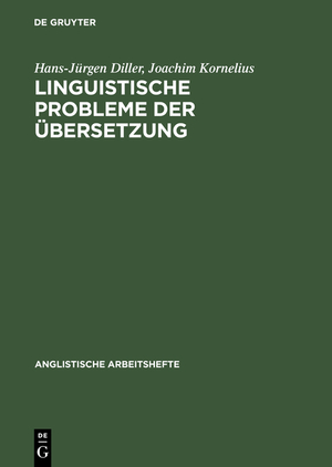 ISBN 9783484400788: Linguistische Probleme der Übersetzung