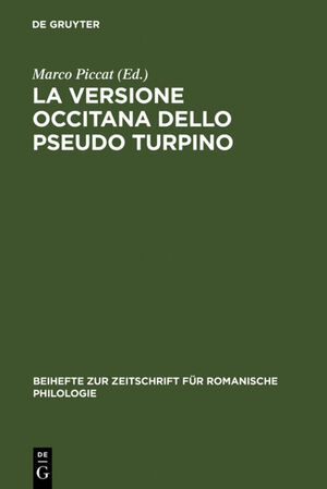 ISBN 9783484523081: La versione occitana dello Pseudo Turpino