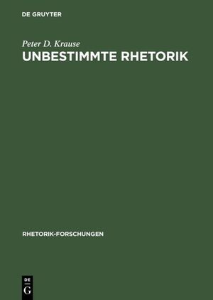 ISBN 9783484680142: Unbestimmte Rhetorik – Friedrich Schlegel und die Redekunst um 1800