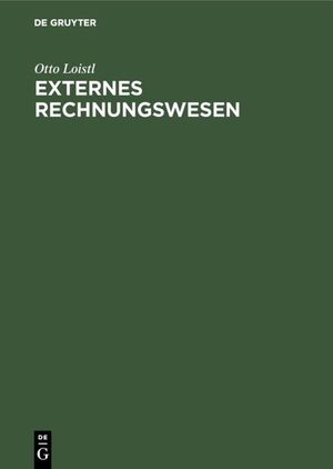 ISBN 9783486215625: Externes Rechnungswesen