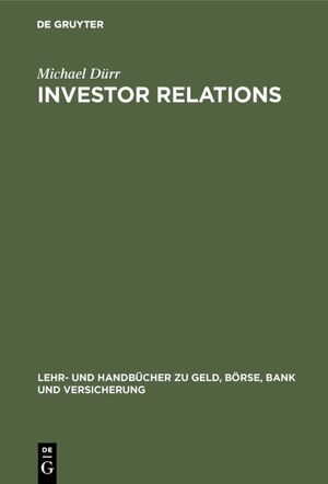 neues Buch – Michael Dürr – Investor Relations