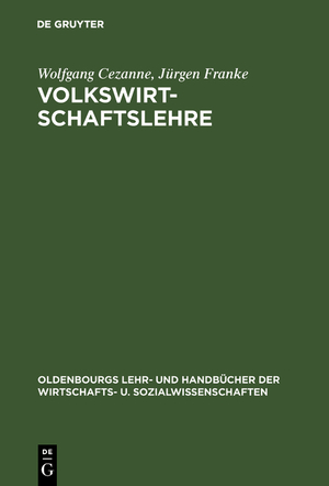 neues Buch – Jürgen Franke – Volkswirtschaftslehre