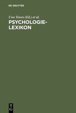 ISBN 9783486252293: Psychologie-Lexikon