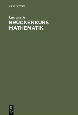 neues Buch – Karl Bosch – Brueckenkurs Mathematik