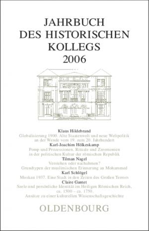 ISBN 9783486580365: Jahrbuch des Historischen Kollegs 2006