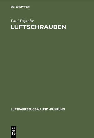 ISBN 9783486740844: Luftschrauben