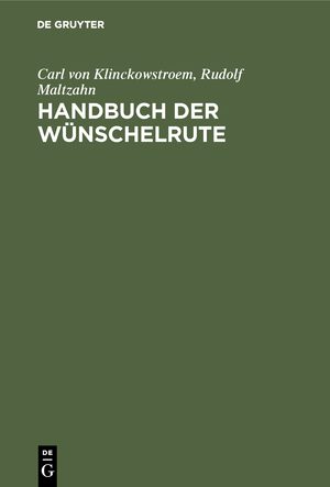 ISBN 9783486762549: Handbuch der Wuenschelrute