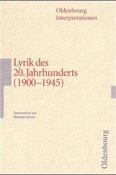 ISBN 9783486886993: Deutsche Lyrik des 20. Jahrhunderts (1900-1945)