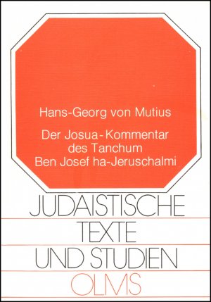 ISBN 9783487074474: Der Josua-Kommentar des Tanchum Ben Josef ha-Jeruschalmi