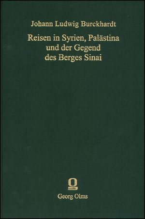 ISBN 9783487129648: Reisen in Syrien, Palästina und der Gegend des Berges Sinai. Aus...