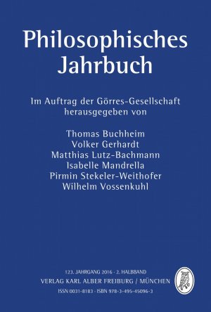 gebrauchtes Buch – Thomas Buchheim, Volker Gerhardt & al – Philosophisches Jahrbuch 123. Jahrgang 2016 : 2. Halbband