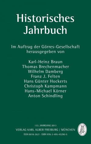 ISBN 9783495452905: Historisches Jahrbuch - 133. Jahrgang 2013