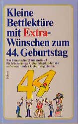 ISBN 9783502394228: Kleine Bettlektüre mit Extra- Wünschen zum 44. Geburtstag von Schnitzler, Sonja