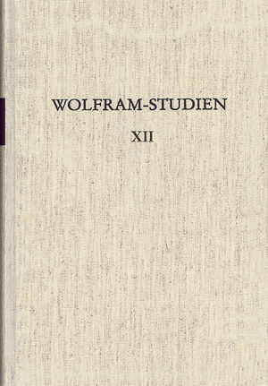 ISBN 9783503030347: Wolfram-Studien XII – Probleme der Parzival-Philologie - - Marburger Kolloquium