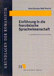 ISBN 9783503037698: Einführung in die französische Sprachwissenschaft