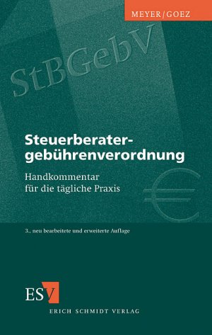 ISBN 9783503063215: Steuerberatergebührenverordnung - Handkommentar für die tägliche Praxis