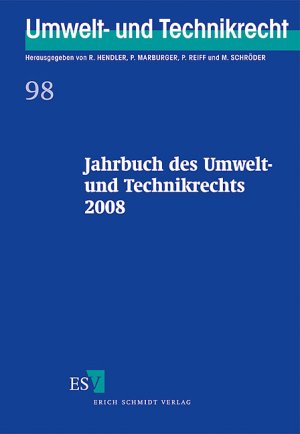 ISBN 9783503110834: Jahrbuch des Umwelt- und Technikrechts 2008