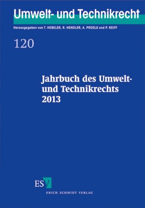 ISBN 9783503154135: Jahrbuch des Umwelt- und Technikrechts 2013