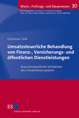 ISBN 9783503154272: Umsatzsteuerliche Behandlung von Finanz-, Versicherungs- und öffentlichen Dienstleistungen – Branchenspezifische Schwächen des Umsatzsteuersystems