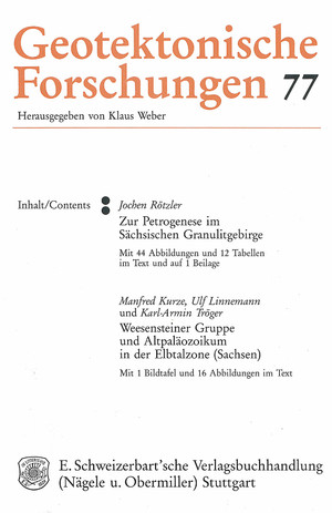 ISBN 9783510500437: Zur Petrogenese im Sächsischen Granulitgebirge. - Kurze, Manfred;Linnemann, Ulf;Tröger, Karl A: Weesensteiner Gruppe und Altpaläozoikum in der Elbtalzone (Sachsen)