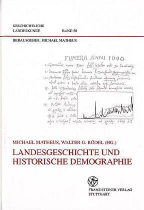 ISBN 9783515074285: Landesgeschichte und historische Demographie