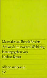 ISBN 9783518006047: Materianlien Zu B Brecht: Schwey