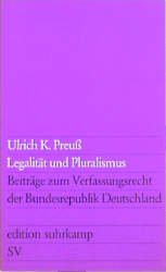 ISBN 9783518006269: Legalität und Pluralismus