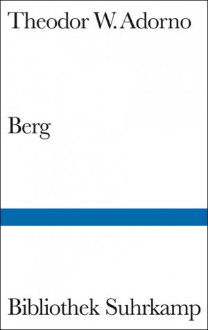 ISBN 9783518015759: Berg. Der Meister des kleinsten Übergangs.