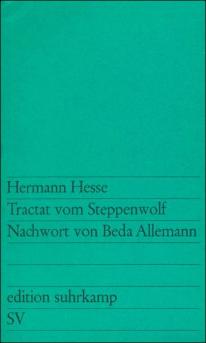 ISBN 9783518100844: Tractat vom Steppenwolf