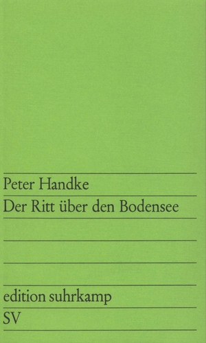 ISBN 9783518105092: Der Ritt über den Bodensee (edition suhrkamp)