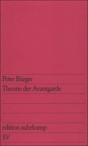 ISBN 9783518107270: Theorie der Avantgarde