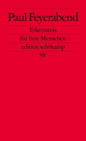 ISBN 9783518110119: Erkenntnis für freie Menschen. (=Edition Suhrkamp ; Bd. 11)