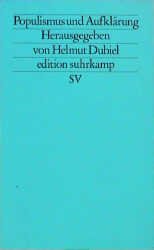 ISBN 9783518113769: Populismus und Aufklärung