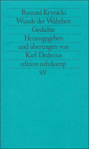 ISBN 9783518116647: Wunde der Wahrheit