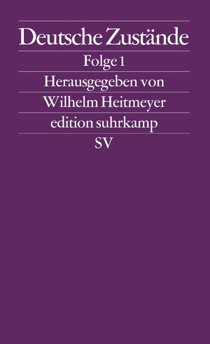 gebrauchtes Buch – Wilhelm Heitmeyer – Deutsche Zustände - Folge 1. Sonderangebot!