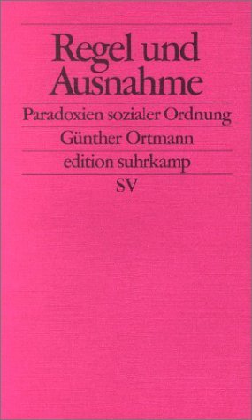 ISBN 9783518122938: Regel und Ausnahme