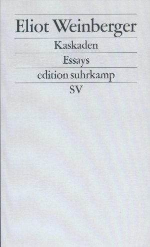 ISBN 9783518122952: Kaskaden – Essays