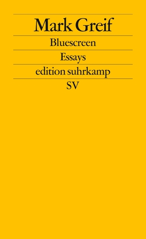 ISBN 9783518126295: Bluescreen – Essays