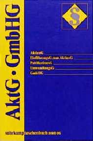 ISBN 9783518185087: AktG GmbHG