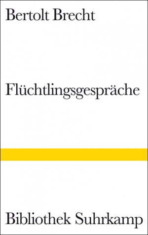 ISBN 9783518222744: Flüchtlingsgespräche