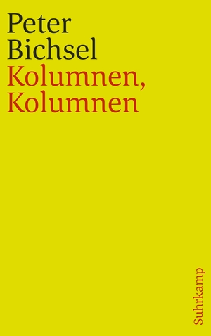 ISBN 9783518241721: Kolumnen, Kolumnen