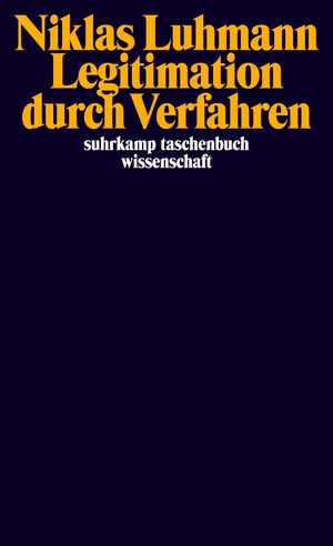 ISBN 9783518280430: Legitimation durch Verfahren