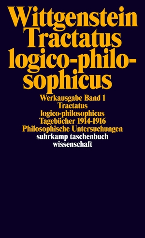 gebrauchtes Buch – Ludwig Wittgenstein – Werkausgabe: Band 1., Tractatus logico-philosophicus