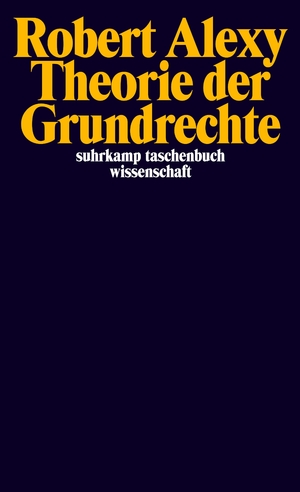 ISBN 9783518281826: Theorie der Grundrechte