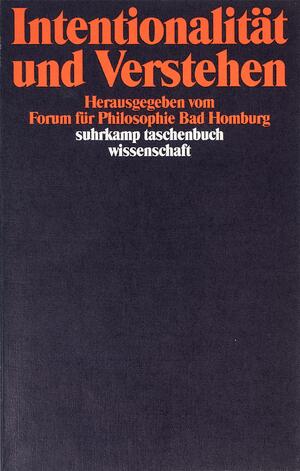 ISBN 9783518284568: Intentionalität und Verstehen